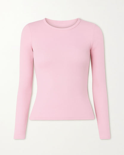 Brooklyn Baby Shirt – Pink Organic Cotton Rib