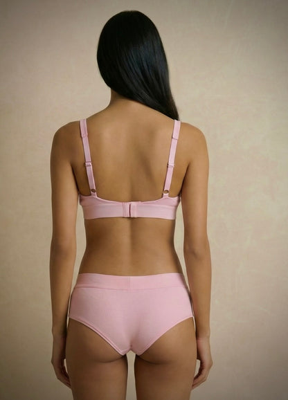 Heartburn Pantie – Pink Organic Cotton Rib