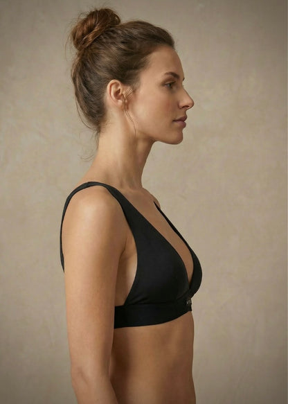 Forever Young Bralette – Black Soft Touch Cotton